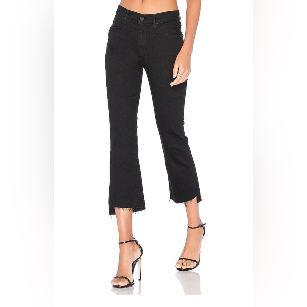 MOTHER Insider Crop Step Fray Denim